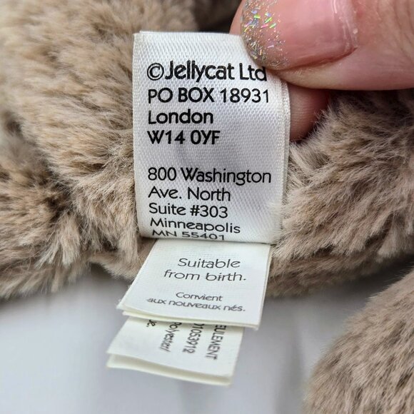 Jellycat Bashful Bunny Rabbit Plush Rattle Ring Grabber Lovey Baby Toy Read - Picture 7 of 9